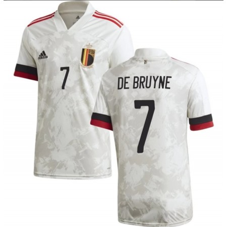Billiga Fotbollströjor Belgien De Bruyne 7 Borta tröja EM 2020 Kortärmad